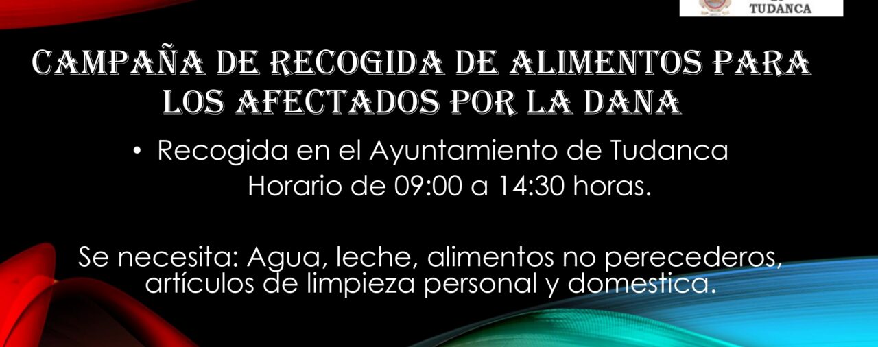 CAMPAÑA DE RECOGIDA DE ALIMENTOS PARA LOS AFECTADOS POR LA DANA